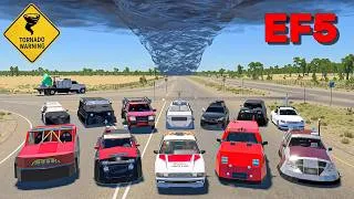 Thumbnail: 💪ALL CHASERS Vs TORNADO LEVELS🌀▶️ BeamNG Drive