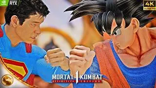 Thumbnail: Superman vs Goku – MASSIVE Fight You NEVER Saw Coming! 🔥 | Mortal Kombat 1 Mods 4K 60FPS