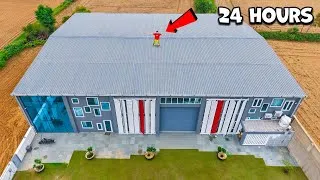Thumbnail: 24 Hours Challenge on Our Studio Roof | 24 घंटे नीचे नहीं उतर सकते🤯| Will I Survive?