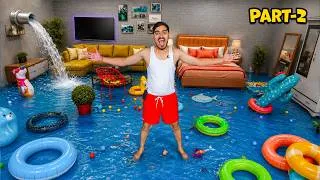 Thumbnail: Making Our Studio A Fish Tank...PART-2 | पूरा स्टूडियो वाटरप्रूफ कर दिया🤯 | Ab Paani Bharenge