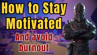 Thumbnail: HOW TO STAY MOTIVATED (Avoid Burnout)