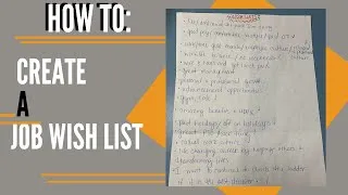 Thumbnail: How To Create A JOB WISH LIST || A Guide To MANIFEST The JOB You Want
