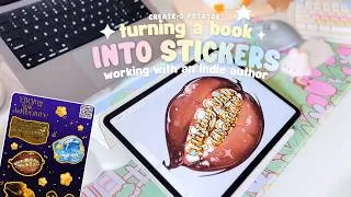 Thumbnail: ✿ Turning an Indie Author’s Story Into Stickers | flirting with adventure, cozy artist vlog