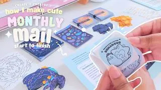 Thumbnail: ✿How I Make Products: Start To Finish | Galax✧Sea Monthly Mail, custom stickers & stationery sets