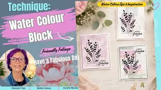 Thumbnail: 🎨 Watercolour Block Technique with Friendly Foliage | Easy Backgrounds & Watercolour Tips
