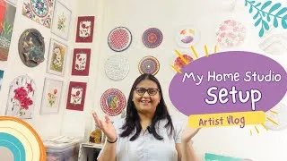 Thumbnail: Artist Vlog | Home Studio Setup for Offline Art Workshops in Noida
