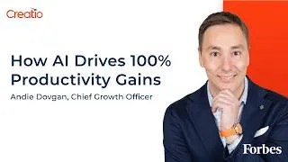 Thumbnail: Enterprise AI Strategy Explained: Andie Dovgan, Creatio's Chief Growth Officer for Forbes | Creatio