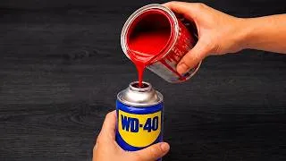 Thumbnail: Pour Paint into WD-40 Can and you won’t believe what happens! If only I had known about this earlier
