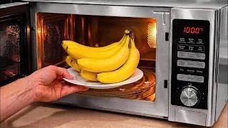 Thumbnail: Few people know this secret! Put Bananas in the Microwave and Be Shocked When You See the Result! 😱