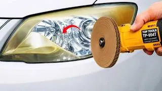 Thumbnail: Billions Don’t Know This! Restore Cloudy Headlights with a Simple Angle Grinder