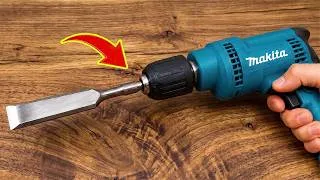 Thumbnail: Just Attach a Chisel to a Drill and See What Happens! Every house needs this and no one does it!