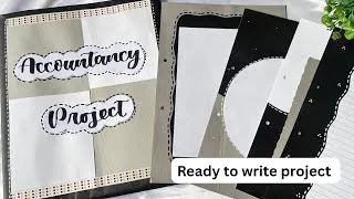Thumbnail: Accounts ready to write project | project decoration idea for accounts 