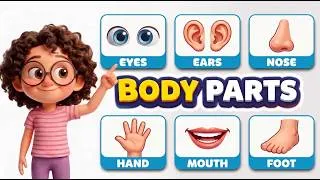 Thumbnail: Can You Name These Body Parts? 🧠 | Learn 28 Body Parts in English for Kids