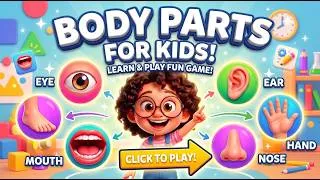 Thumbnail: Body Parts for Kids | Learn Human Body Parts in English | English Vocabulary for Children