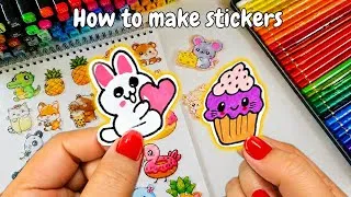 Thumbnail: DIY Handmade Stickers |❌ No Glue ❌ No Sticker paper | #stickers #handmade