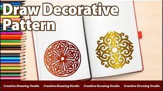 Thumbnail: How to Draw a Decorative Ornamental Pattern #021. Creative Drawing Studio