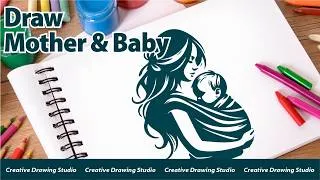 Thumbnail: How to Draw a Mom Holding a Baby  Easy Drawing Tutorial | Creative Drawing Studio
