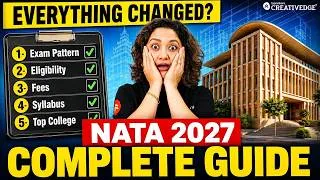 Thumbnail: NATA 2027 Exam Complete Guide | Exam Pattern, Eligibility, Fees, Syllabus & Top Colleges