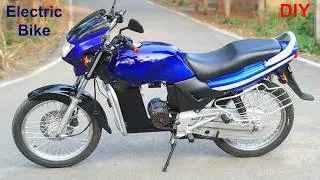 Thumbnail: How to Make  Electric Bike Using a Scrap Petrol Bike  (Low Cost)