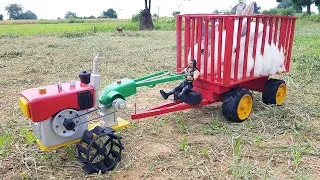 Thumbnail: DIY Mini Tractor Kubota RT 140 With Cage Pulling Wheels
