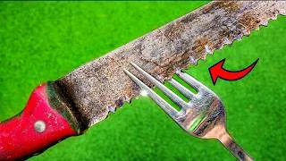 Thumbnail: How to Sharpen a Saw on Wood in 1 minutes Using a Fork! Great idea