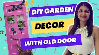 Thumbnail: DIY Old Door Makeover with Pine Cone Flowers, Balcony Garden Decor Ideas