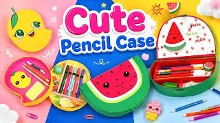 Thumbnail: DIY Cute Pencil Case ❤️💛/How to make Pencil Box with waste Cardboard 