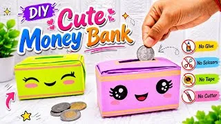 Thumbnail: DIY Easy Origami Coin Bank/No Glue, No Scissors Paper Craft/How to make Cute Paper Coin Bank 🩷