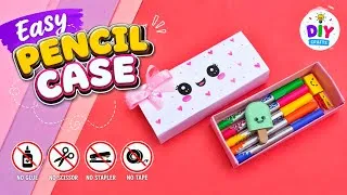 Thumbnail: DIY Paper Pencil Box/No Glue No Scissors Paper Craft/How to Make Cute Pencil Case/Origami Stationery