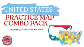 Thumbnail: Make Geography Fun: Interactive United States Map Combo Pack for Classrooms & Homeschool!