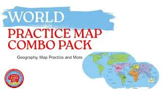 Thumbnail: Make Geography Fun: Interactive World Map Combo Pack for Classrooms & Homeschool!