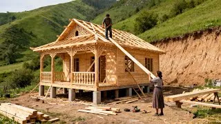 Thumbnail: The young couple spent 2 years building a luxurious wooden villa in the forest | By @dangthimui