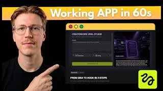 Thumbnail: I Built a Working App in 60 Seconds — No Code, No Team