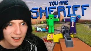 Thumbnail: I Became SHERIFF In Minecraft MURDER MYSTERY...