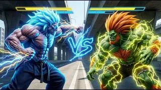 Thumbnail: Oni vs Blanka: When The Fully Awakened Demon Meets The Electric Monster! 💀⚡