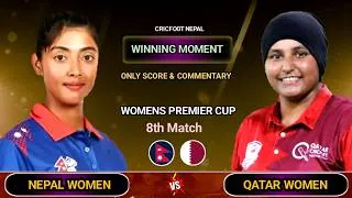 Thumbnail: Nepal Women vs Qatar Women| Nep Winning Moment | Cricfoot Nepal