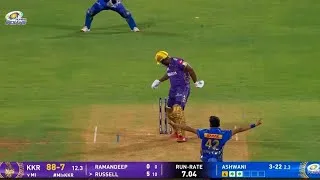 Thumbnail: Ashwani Kumar Bowling Today | ashwani kumar 4 wickets bowling highlights | mi vs kkr full highlights