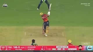 Thumbnail: Shreyas Iyer batting highlights | Shreyas Iyer 97*(42) Runs Highlights | PBKS vs GT Full Highlights