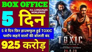 Thumbnail: Toxic Box Office Collection | Toxic 4th Day Collection | Toxic 5th Day Collection | Yash, Kiara