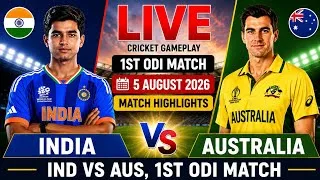 Thumbnail: IND vs AUS 1st ODI Match Highlights | India vs Australia पहला एक दिवस्य | Cricket 19 Gameplay 