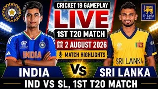 Thumbnail: IND vs SL 1st T20 Match Highlights | भारत और श्रीलंका का रोमांचक गेमप्ले | Cricket 19 Gameplay 
