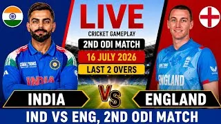 Thumbnail: IND vs ENG 2nd ODI Highlights | Cricket 19 Gameplay | Scorecard Commentary | India vs England 2026 