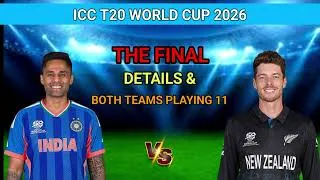 Thumbnail: T20 World Cup 2026 Final Match | India vs New Zealand Final Match Playing 11 | IND vs NZ Final Match
