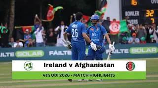 Thumbnail: Ireland v Afghanistan | 4th ODI, 2026 | Match Highlights