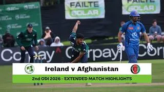Thumbnail: Ireland v Afghanistan | 2nd ODI, 2026 | Extended Match Highlights