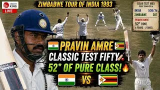 Thumbnail: Pravin Amre Classic FIFTY (52) in Delhi Test | Zimbabwe Tour of India 1993
