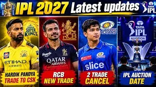 Thumbnail: IPL 2027 Latest News - Hardik Trade to CSK | Y Chahal in RCB | IPL 2027 Auction Date | Trade Window