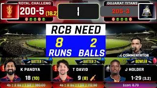 Thumbnail: 🔴IPL LIVE: RCB vs GT, Match-34, IPL 2026 | Bengaluru vs Gujarat Live Cricket Match Today