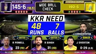 Thumbnail: Chennai vs Kolkata, Match-22, IPL 2026| CSK vs KKR Live Cricket match today | KKR Need 48 Run 7 Ball