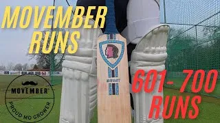 Thumbnail: 🏏 Movember Cricket Runs Challenge 🏏 | 601 - 700 Runs! | #movemberchallenge